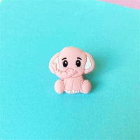 2pc Silicone Elephant Teether Baby Silicone Chew Charms Baby Teething Gift Toddler Toys Unique Design - BIG FRENCHIES