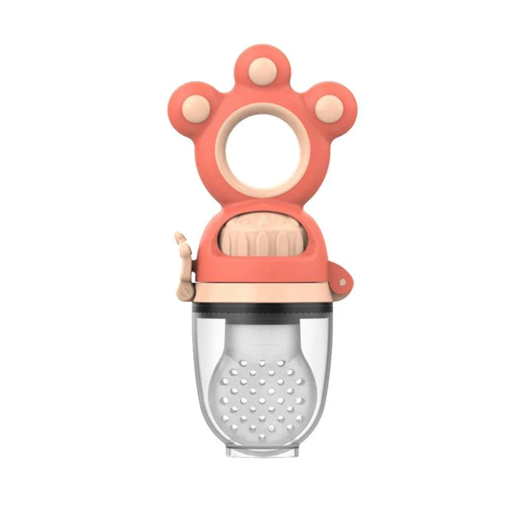 Modern Rotary Seal Non Slip Home Safe Baby Fruit Feeder Pacifier Fresh Food Bite Bag Soft Silicone Teething Toy For baby and Kids - BIG FRENCHIES
