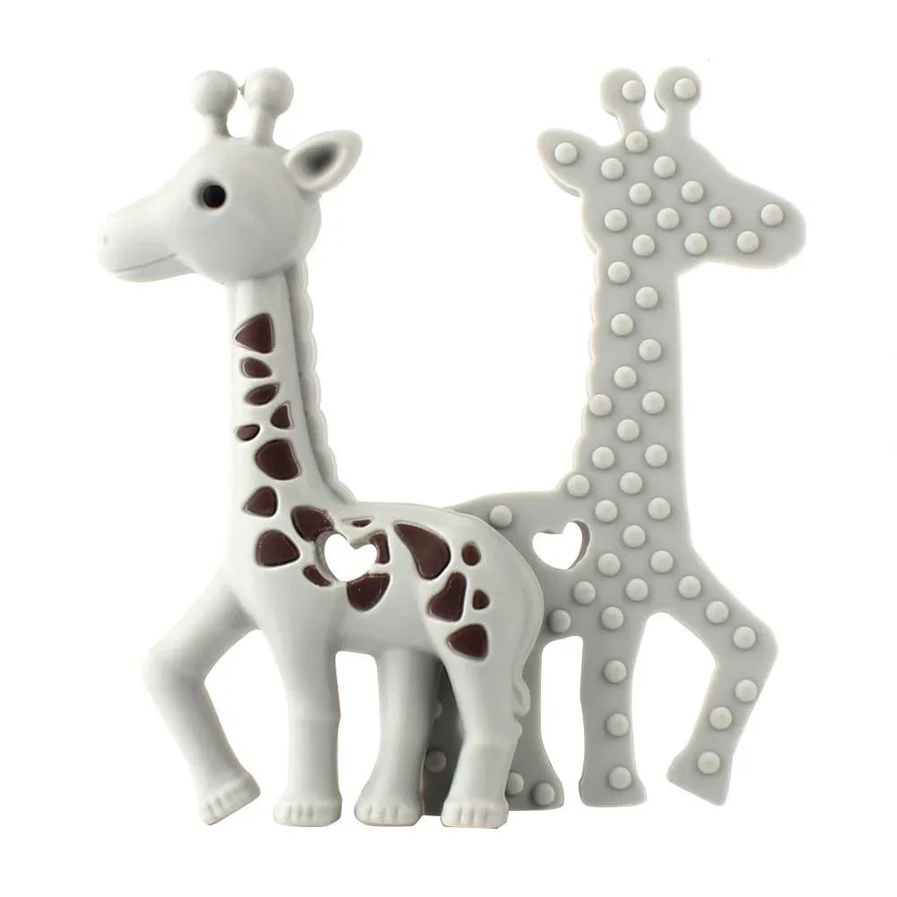 2pcs Cartoon Baby Teether Animal Silicone Teether Raccoon Elephant Koala Giraffe Baby Teething Toys Accessories Perfect Toy For Kids - BIG FRENCHIES