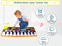 Musical Piano Mat Baby Play Mat Toy Musical Instrument Mat Game Carpet Music Toys Educational Toys For Kids - BIG FRENCHIES
