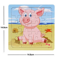 38 Style Cartoon Wooden Puzzle Children Animal/ Vehicle Toy For 2-6 Year Baby Early Educational Toys for Kids - BIG FRENCHIES