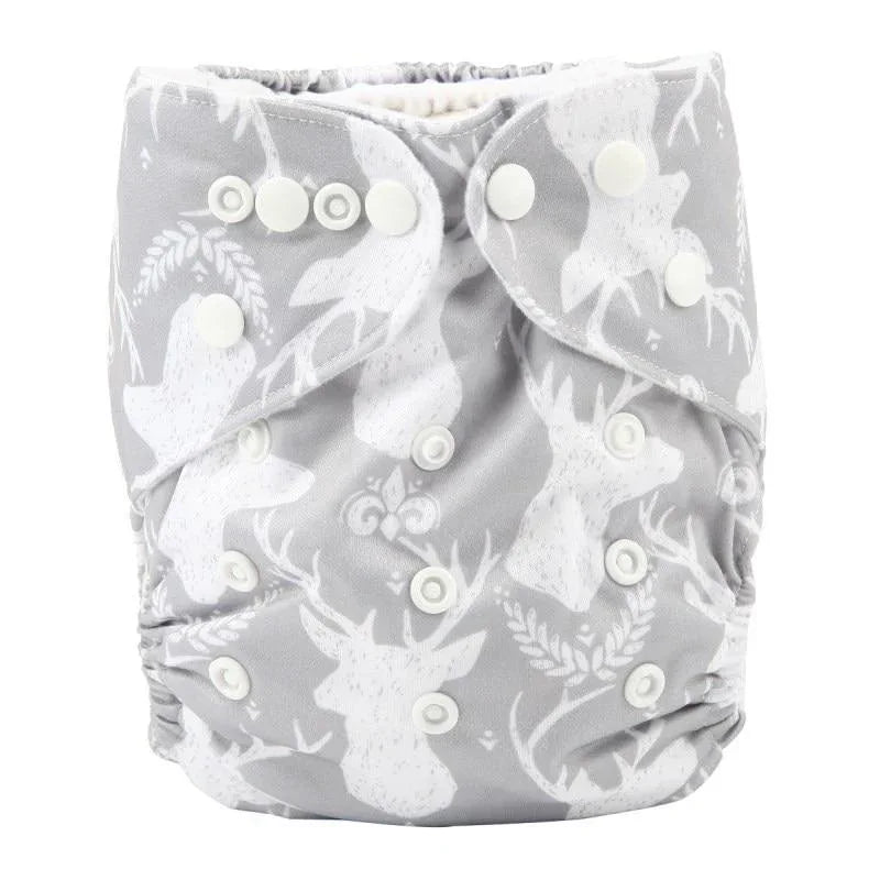 Modrn Printed Baby Pocket Cloth Diaper Nappy Reusable Adjustable Washable Nappies For Baby Boys and Baby Girls In Elegant Style - BIG FRENCHIES