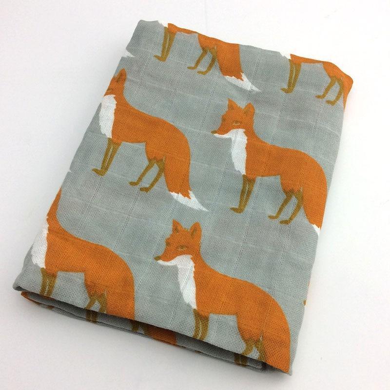 Baby Blankets Newborn Soft Organic Cotton Baby Blanket Muslin Swaddle Wrap Feeding Burp Cloth - BIG FRENCHIES