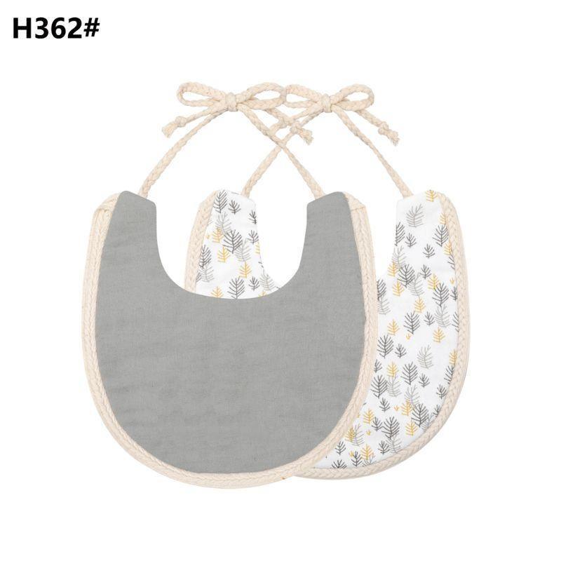 Infant Baby Bib Kid Toddler Dinner Feeding Tassel Double-side Cotton Linen Burp Cloths Saliva Towel For Baby - BIG FRENCHIES