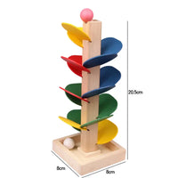 Mini Colorful Tree Marble Ball Run – Montessori Wooden Educational Toy - BIG FRENCHIES