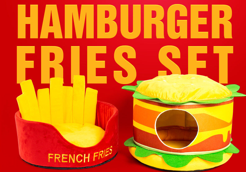 Hamburger French Fries Pet Bed - BIG FRENCHIES