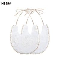 Infant Baby Bib Kid Toddler Dinner Feeding Tassel Double-side Cotton Linen Burp Cloths Saliva Towel For Baby - BIG FRENCHIES