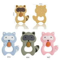 Silicone Raccoon Animal Cartoon Teether Food Grade Chewable Teething Toddle Safe For Baby And Perfect Gift For Babies - BIG FRENCHIES