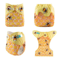 ModernLuxury Printed Baby Cloth Diaper Reusable Cloth Nappy Snap Adjustable Pocket Diaper Nappies For Baby Kids - BIG FRENCHIES