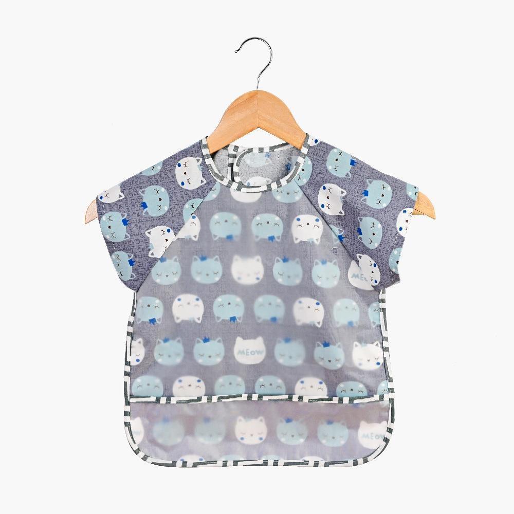 Baby Bibs Cotton Cartoon Children Accessories Short Sleeve Eco Friendly Waterproof Washable Clothing Bib for Kids - BIG FRENCHIES