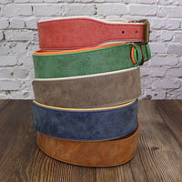 The Wide Luxe Collar - Padded Leather for Large Dogs