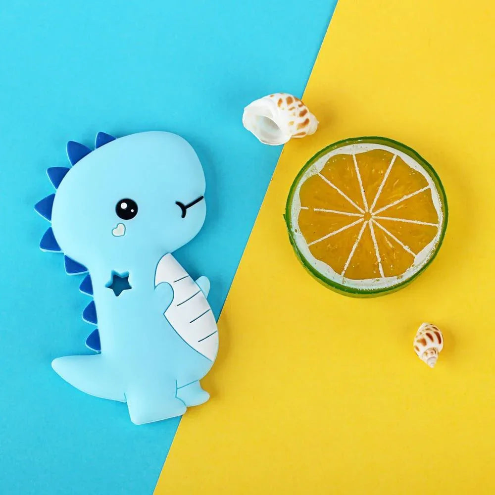 Dinosaur Baby Teether Animal Silicone Beads Chew Charms Food Grade Silicone Teether Bead Toy Gift For Baby and Kids - BIG FRENCHIES