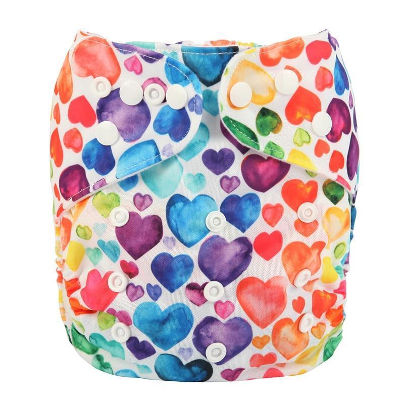 Modrn Printed Baby Pocket Cloth Diaper Nappy Reusable Adjustable Washable Nappies For Baby Boys and Baby Girls In Elegant Style - BIG FRENCHIES