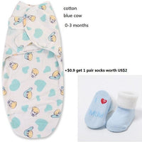 100% Cotton Baby Swaddle Wrap Blanket Newborn Infants Baby Envelop Sleep Bag Sleepsacks For Girls - BIG FRENCHIES
