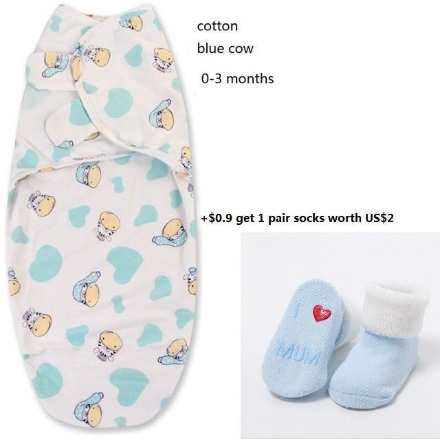 100% Cotton Baby Swaddle Wrap Blanket Newborn Infants Baby Envelop Sleep Bag Sleepsacks For Girls - BIG FRENCHIES