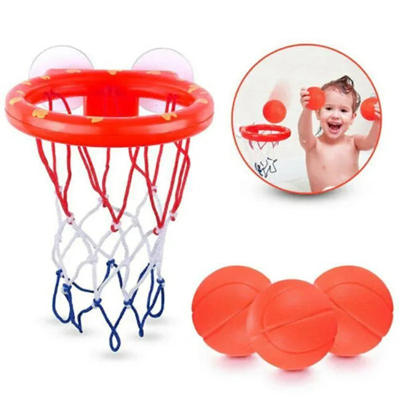 Bathroom Toddler Boy Water Toys Bathtub Shooting Basketball Hoop with 3 Balls Baby Bath Toy Kids for Kids Bath - BIG FRENCHIES