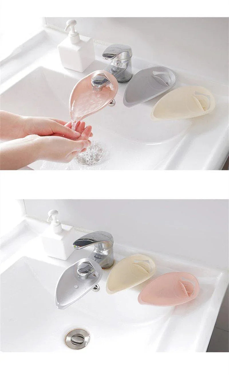 Silicone Baby Bath Toys Kids Faucet Extender children Hand Washing extender Bathroom Sink Rubber Water Reach Faucet Sink - BIG FRENCHIES