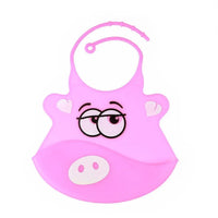 Silicone Baby Bibs waterproof Baby Saliva Towel Animal Adjustable Cloths Bandana Soft Feeding Cartoon Bib For Kids - BIG FRENCHIES