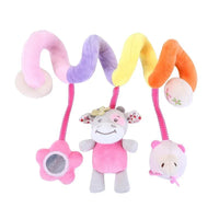 Modern Baby Development Giraffe Animal Hand Bells Rattles Handle Toys Stroller Hanging Teether Baby Toys For Kids - BIG FRENCHIES