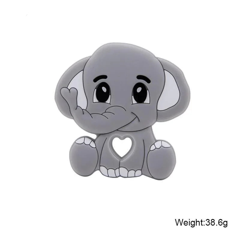 Silicone Teethers Food Grade Tiny Rod Teething Baby Shower Gifts Cartoon Animals Teether Let's Make 1pc - BIG FRENCHIES
