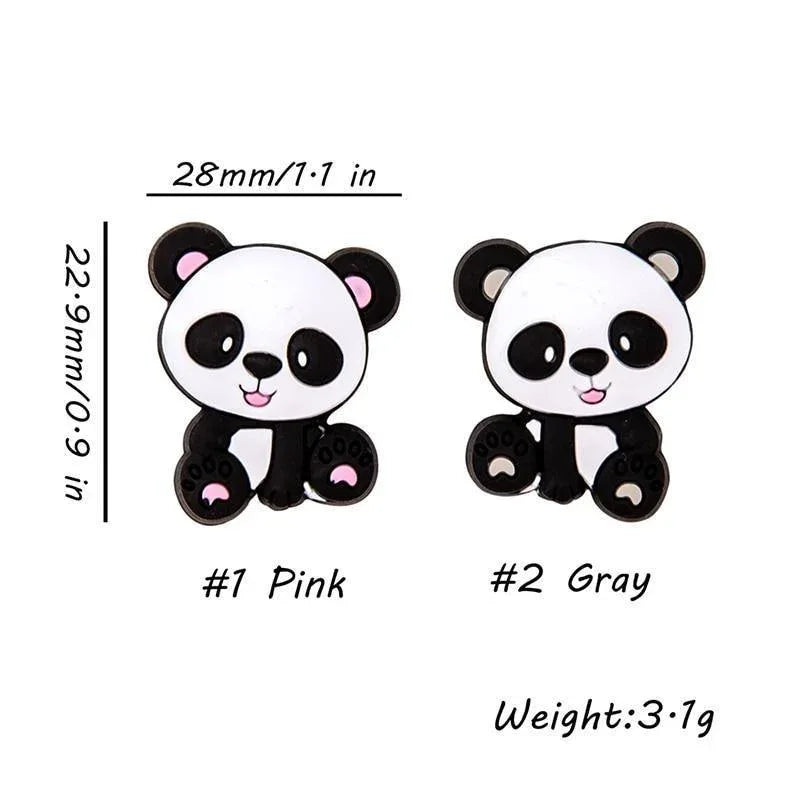 5PCS/SET Silicone Animal Beads BPA Free Baby Teething Beads Toy For Pacifier Clips New Born Silicone Rodent Tiny Rod Baby Teether For Baby Kids - BIG FRENCHIES