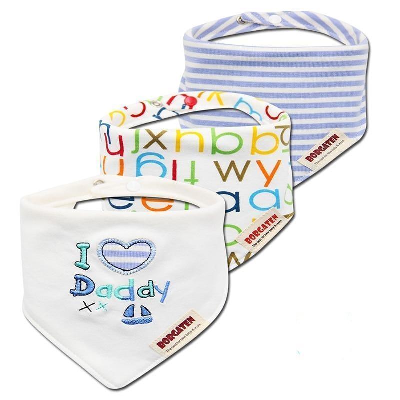 Cartoon Cotton Newborn Baby Boys and Girls Bibs Baby Towel Scarf Children Cravat Infant Kids Scarf - BIG FRENCHIES