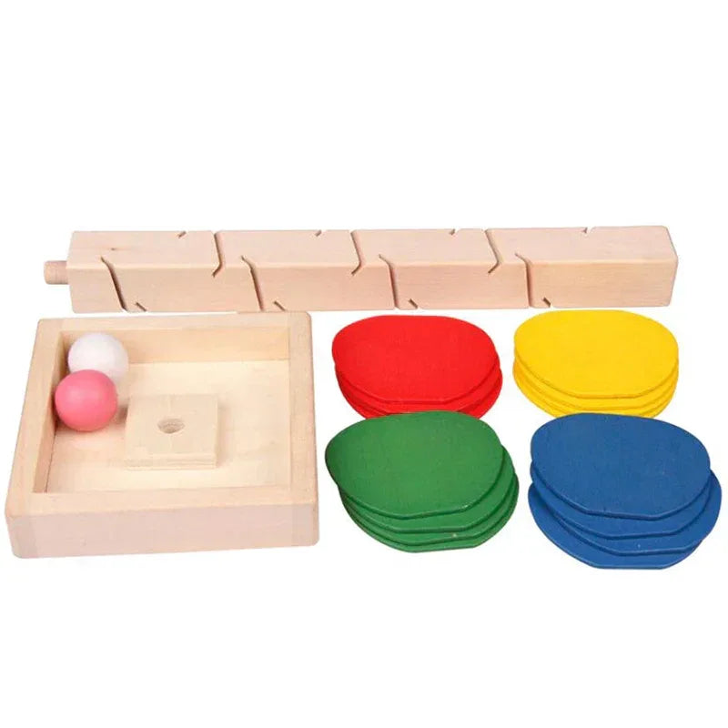 Mini Colorful Tree Marble Ball Run – Montessori Wooden Educational Toy - BIG FRENCHIES