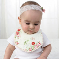 Double-deck Infant Baby Girl Boy Bib Kid Toddler Dinner Feeding Tassel Cotton Linen Burp Cloths - BIG FRENCHIES