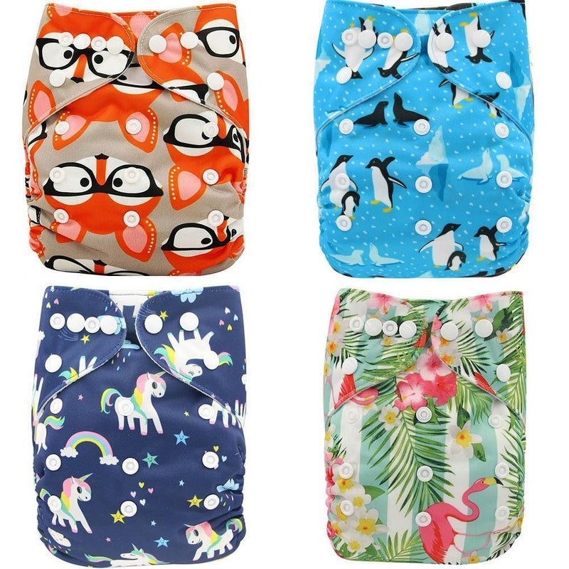 Baby Cloth Diapers Reusable Nappies Character Unisex Baby Care Pants Waterproof Pocket Cloth Diaper For Baby - BIG FRENCHIES