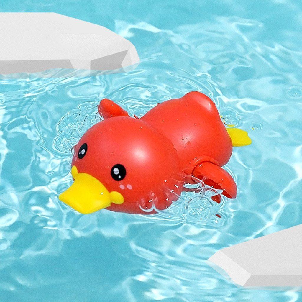 Bathroom Bath Shower Baby Clockwork Swimming Play Water Cute Little Yellow Duck Bathing Bathtub Toys For Kids - BIG FRENCHIES