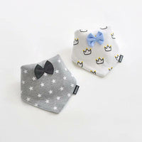 2 Pcs Baby Bibs Bandana Cotton Double Layers Drool Bib For Boys And Girls Triangle Bibs Infant Towel - BIG FRENCHIES