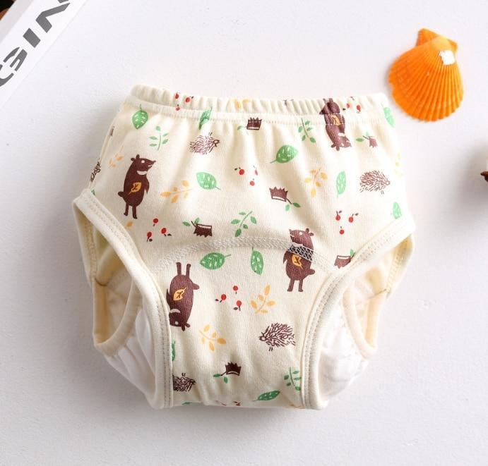 8-layer Pants Baby Diapers Reusable Training Pants Washable Cloth Diapers Waterproof Pants Nappies With Leak-proof Side - BIG FRENCHIES