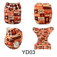 ModernLuxury Printed Baby Cloth Diaper Reusable Cloth Nappy Snap Adjustable Pocket Diaper Nappies For Baby Kids - BIG FRENCHIES