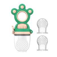 Modern Rotary Seal Non Slip Home Safe Baby Fruit Feeder Pacifier Fresh Food Bite Bag Soft Silicone Teething Toy For baby and Kids - BIG FRENCHIES