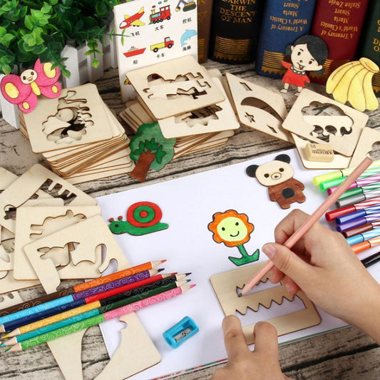 100Pcs Baby Toys Drawing Toys Coloring Board Children Creative Doodles Early Learning Education Toy Boy Girl Learn Drawing Tools - BIG FRENCHIES