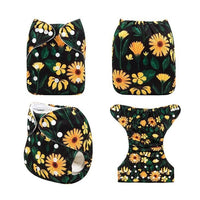 ModernLuxury Printed Baby Cloth Diaper Reusable Cloth Nappy Snap Adjustable Pocket Diaper Nappies For Baby Kids - BIG FRENCHIES