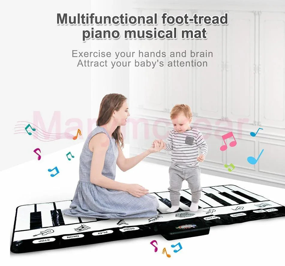 Electronic Musical Piano Mat Keyboard Baby Crawling Touch Play Game Carpet Mat Educational Musical Instrument Toy For Kids - BIG FRENCHIES