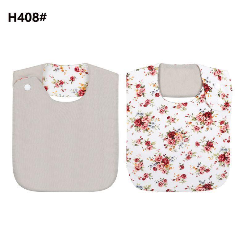 Floral Vintage Newborn Double Side Bibs Boys Girls Waterproof Linen Cotton Saliva Towel - BIG FRENCHIES