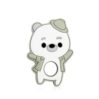 Silicone Bear Baby Teethers Silicone Beads Baby Pacifier Clips Teething Toys Clip Nipple Clasps For Baby Boys And Girls - BIG FRENCHIES