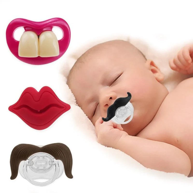 Silicone Funny Pacifier Dummy Nipple Teethers Appease Toy Toddler Pacy Orthodontic Teat For Infants Baby and Kids - BIG FRENCHIES