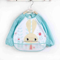 Cute Cartoon Print Baby Waterproof Long Sleeve Apron Children Feeding Smock Bib Baby Accessories - BIG FRENCHIES