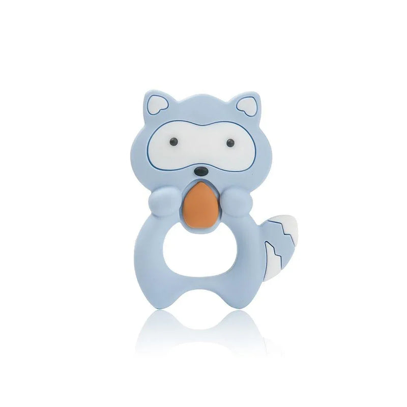 Silicone Raccoon Animal Cartoon Teether Food Grade Chewable Teething Toddle Safe For Baby And Perfect Gift For Babies - BIG FRENCHIES