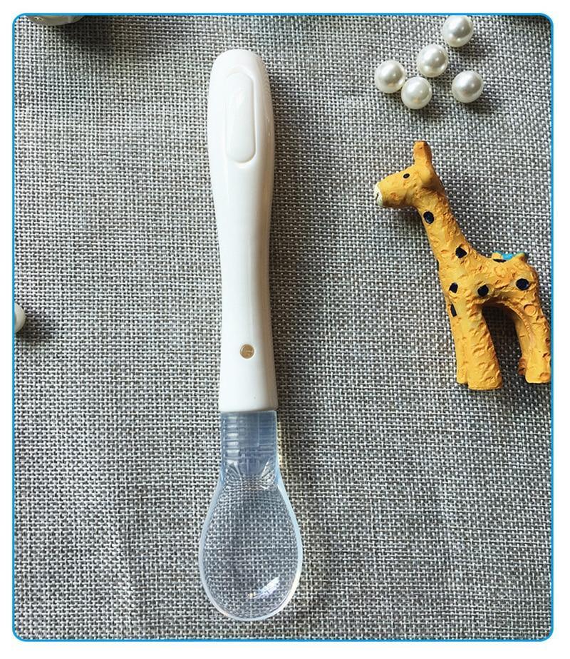 Soft Newborn Baby Spoon Feeding Silicone Spoons First Stage Infant Gift Temperature Sensing Spoon Feeding Tools For Baby and Kids