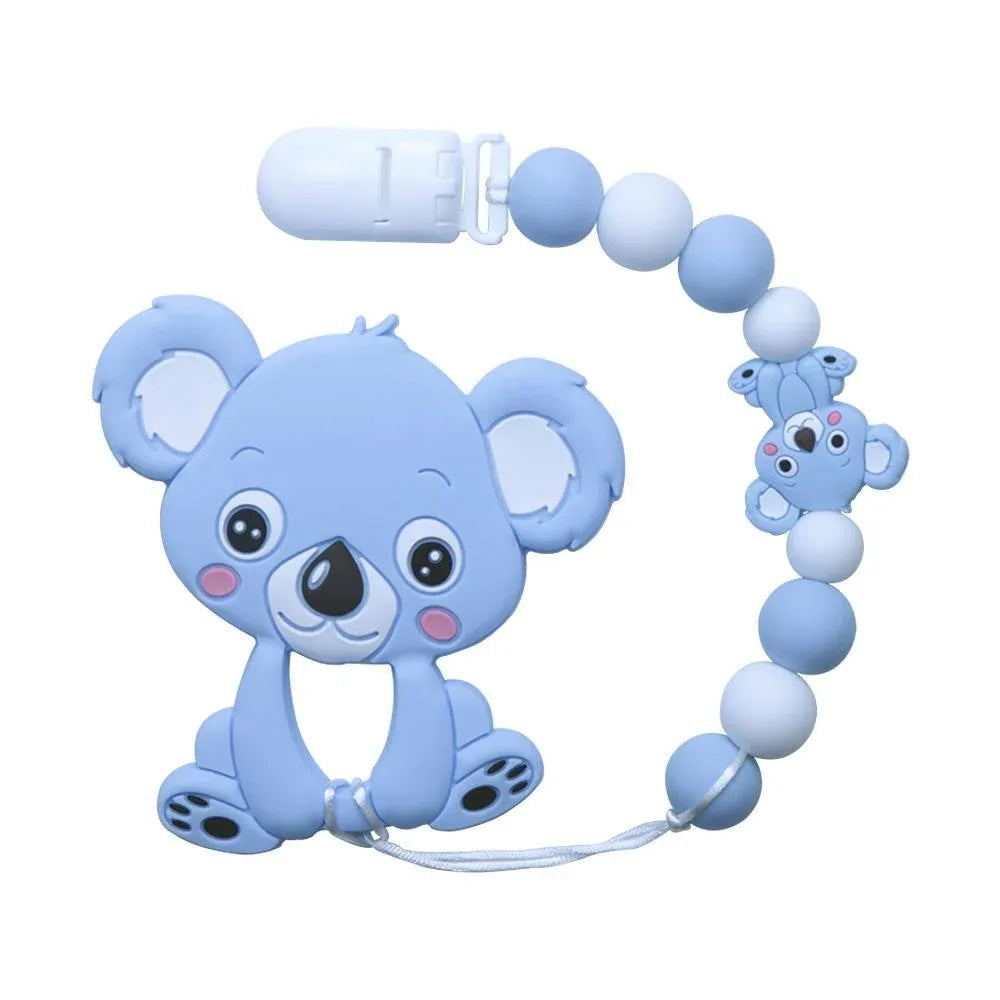 Baby Teething Lovely Koala Owl Horse Cookies Baby Teether Molar Toy Gift Raccoon Food Grade Silicone Beads For Kids and Baby - BIG FRENCHIES