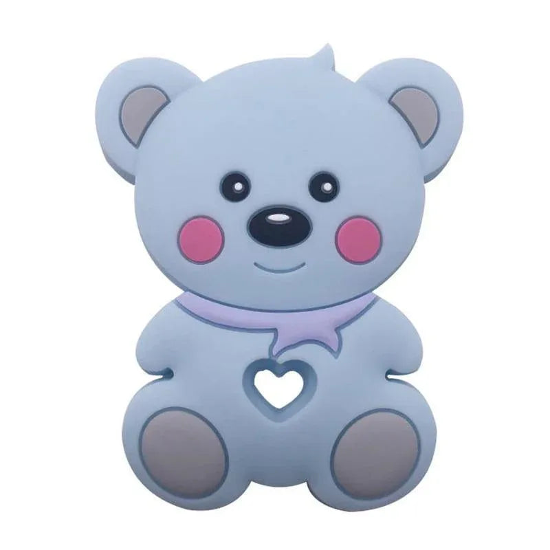 Food Grade Silicone Teethers Animal Fox Koala Teether Baby Silicone Chew Charms Kids Teething Gift Toddler Toys - BIG FRENCHIES