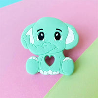 Cartoons Silicone Teether Mini Elephant Animal Rodents Chewable Toys Products For Parents Baby Boys And Girls - BIG FRENCHIES