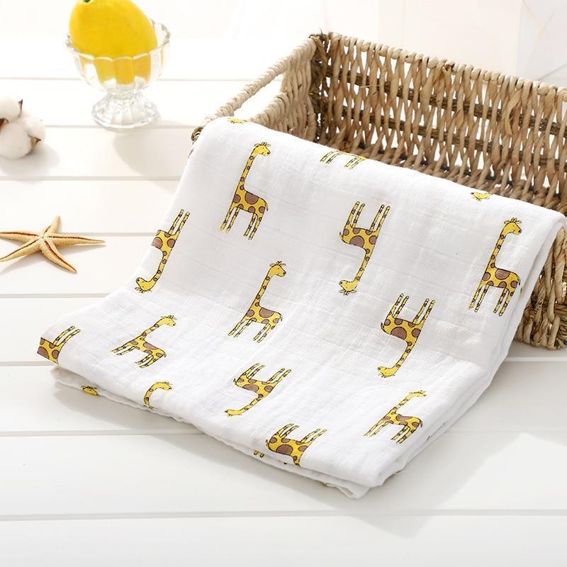 Muslin Cotton Diaper Baby Blankets Newborn Swaddle Blanket Infant Multi Purpose Bath Towel - BIG FRENCHIES