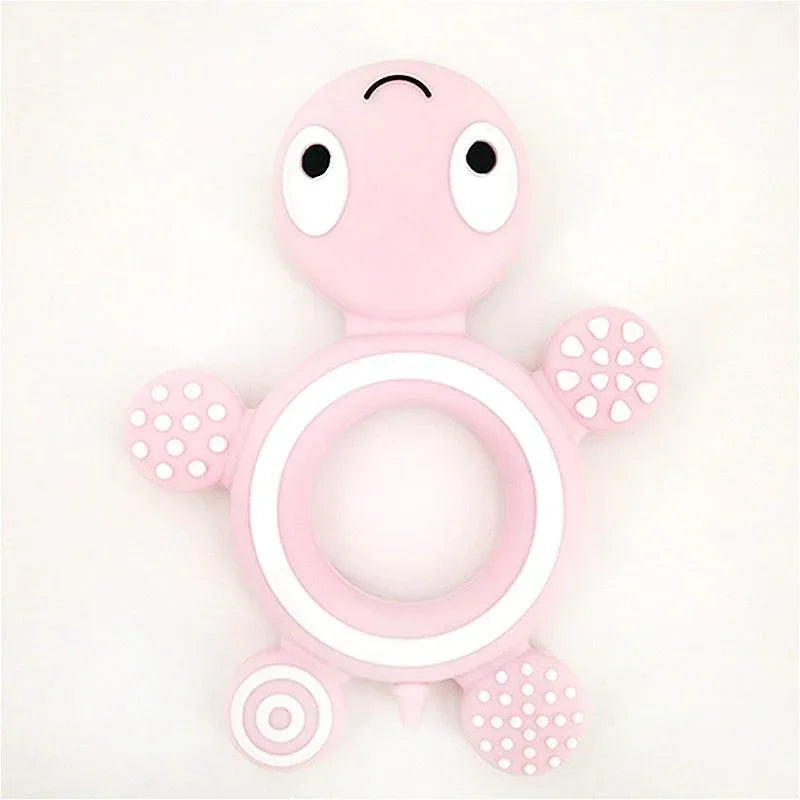 Baby Silicone Teethers Food Cute Turtle Tiny Teething Baby Shower Gifts Cartoon Animals Teether - BIG FRENCHIES