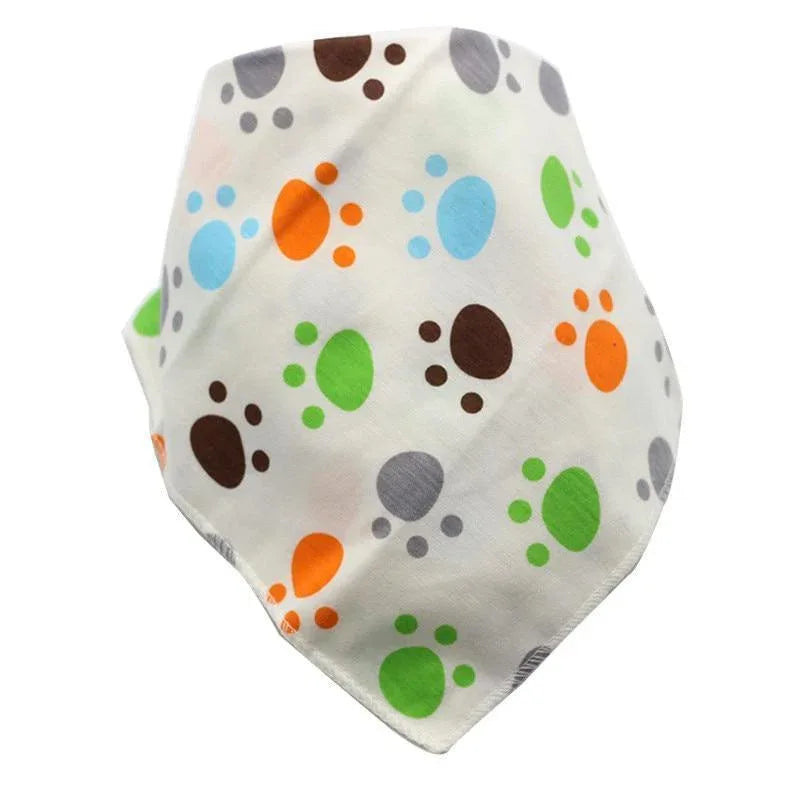 Baby Bibs Triangle Cotton Cartoon Child Bandana Dribble Bibs Newborn Slabber Absorbent Cloth For Baby and Kids - BIG FRENCHIES