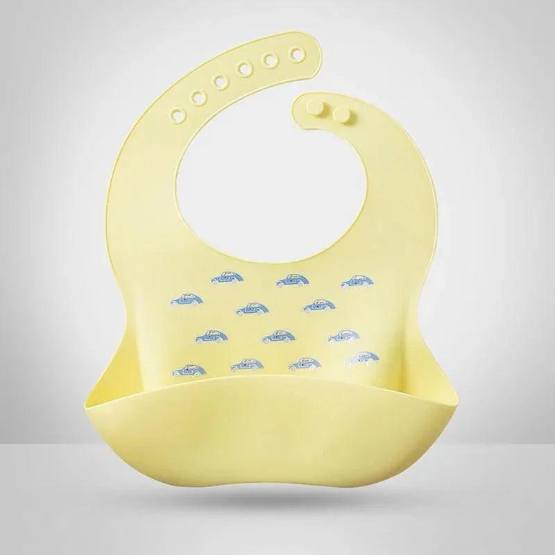 Luxury Modern Bibs Waterproof Soft Silicone Kids Girl Boy Adjustable Children Bib Cute Cartoon Print Baby Feeding Stuff For Kids - BIG FRENCHIES